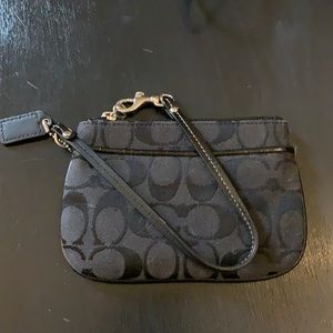 Black wristlet from Coach